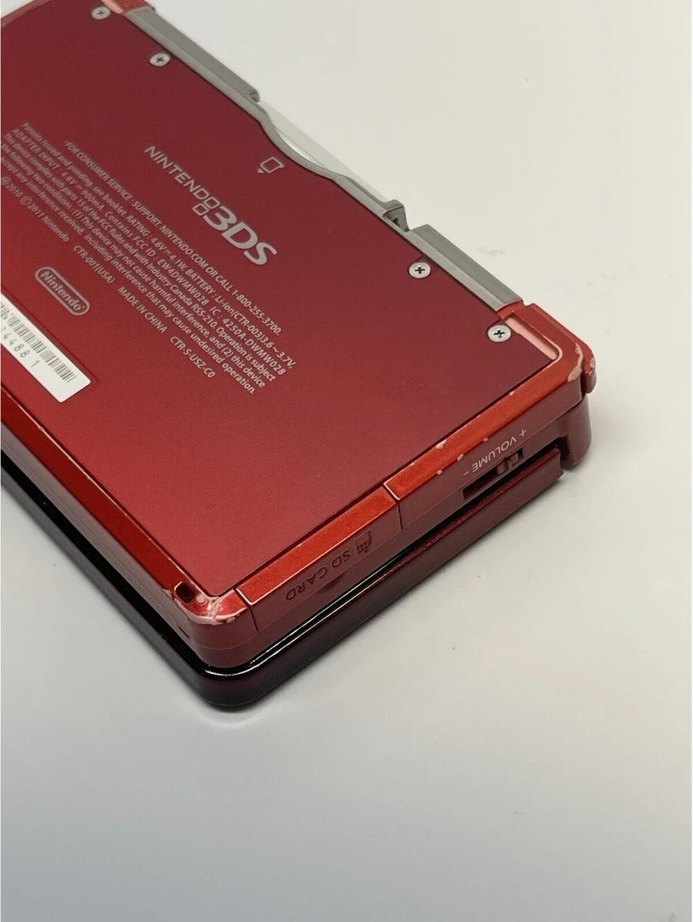 Nintendo 3DS Red Handheld Console Tested Working Excellent Condition